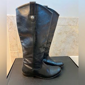 Frye Melissa black riding boots. Size 7